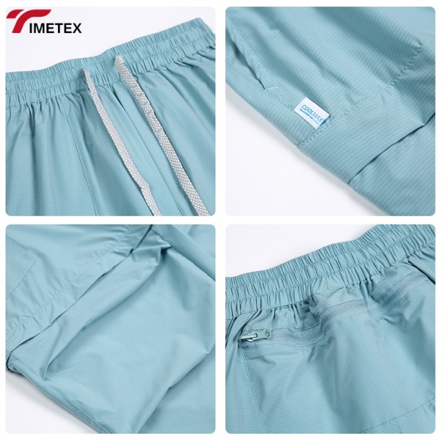 TIMETEX Detachable UPF50+ Sunscreen Pants Casual Mid Waist Flat 25+ Long Shorts Outdoor Workwear Waterproof Breathable for