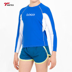 TIMETEX Customized High Quality  Long Sleeve Kids Rash Guard Custom Quick Dry Swim Shirt Surfing Rash Guard