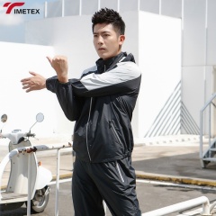 TIMETEX Japanese and Korean Design Unisex Sauna Suit Large Top and Bottom Set for Home Weight Loss Sweating Men's and Women's