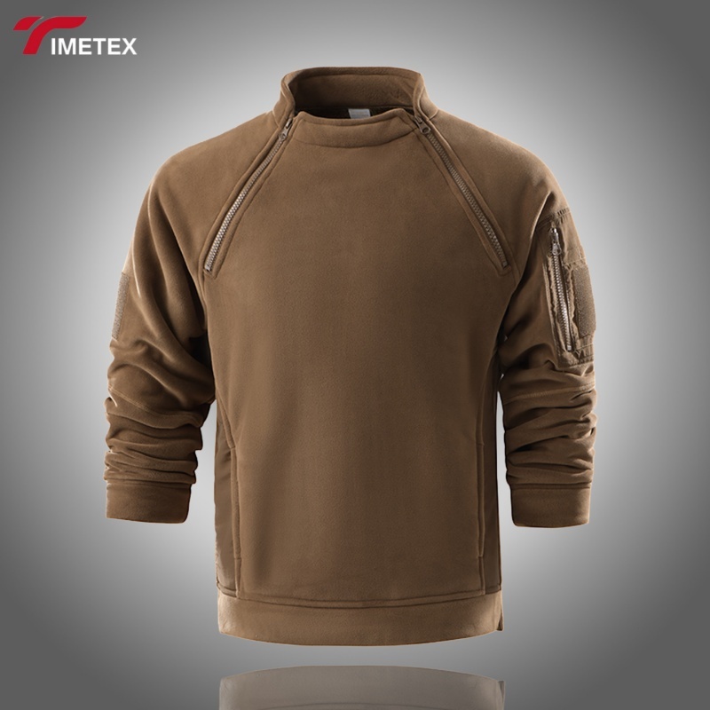 TIMETEX Men's Autumn Eco-Friendly Spandex/Polyester Zipper-Up Stand  Outdoor Sportswear Coat