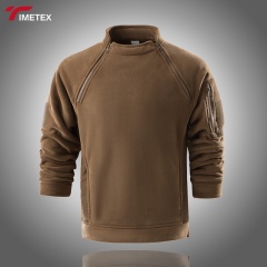 TIMETEX Men's Autumn Eco-Friendly Spandex/Polyester Zipper-Up Stand  Outdoor Sportswear Coat