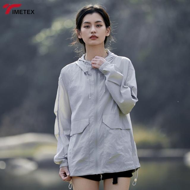 TIMETEX UPF50+ Long Sleeve Zip-up Fishing Hiking Jacket Sun Protective Ant UV Outdoor Wear for Women's Sun protection Jacket