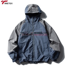 TIMETEX Unisex Casual Autumn Winter Sports Jacket Lightweight Quick-Drying Waterproof Reflective Strip Stand Collar Zipper