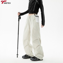 TIMETEX Summer Cool Style Paratrooper Pattern Sports Pants Quick-Drying Wide Leg Overalls Loose Fit Medium Large Sizes Children
