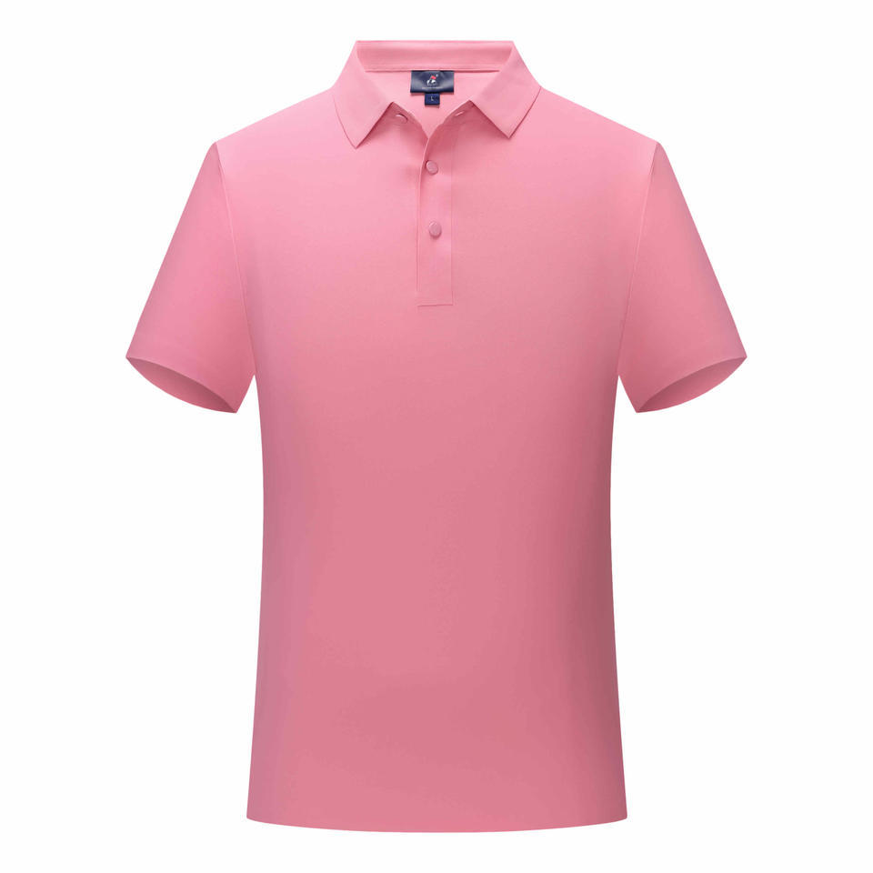High Quality Antibacterial Nylon Spandex Seamless Solid Color Lapel Polo Tshirt