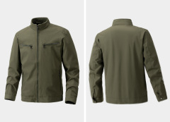 Men's Premium Zipper Casual Jacket for Fall/Winter Stand Collar Minimalist Design for Outdoor Commuting