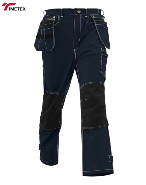 Custom Unisex Worker Cargo Work Pants Polyester Twill Multiple Pockets Quick Dry Waterproof Acidproof Anti-Static Breathable