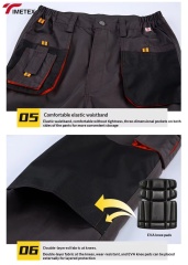 Men's Plus Size Straight Cargo Work Pants Customized High-Waisted Waterproof Canvas Breathable Windproof Summer Labor Work