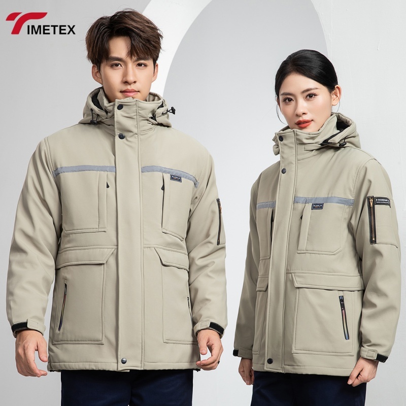 Flame Retardant Anti-Static Rayon Winter Workwear Suit Jacket and Pants Uniform for Car Repair (Unisex)