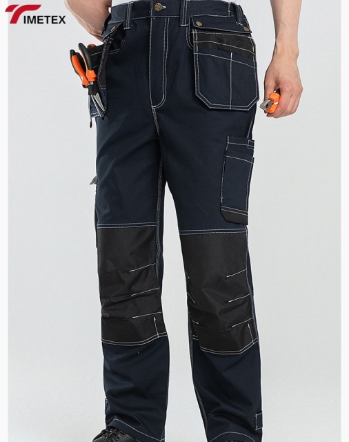 Custom Unisex Worker Cargo Work Pants Polyester Twill Multiple Pockets Quick Dry Waterproof Acidproof Anti-Static Breathable