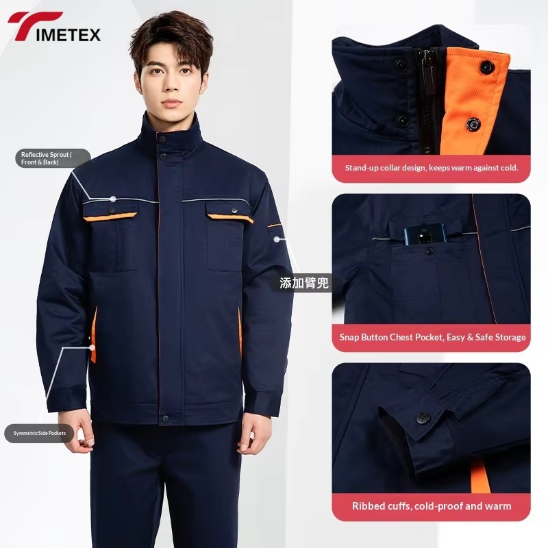 Auto Repair Labor Protection Work Clothes Long-Sleeved Engineering Clothing Men Women Spring Autumn Tooling Workshop