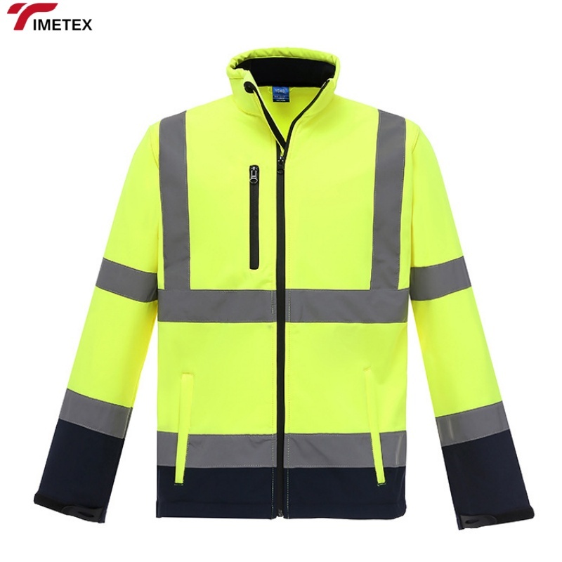 Factory Men's Waterproof Industrial Construction Hi Vis Work Wear Custom Winter Heavy Worker Reflective High Visibility Jacket