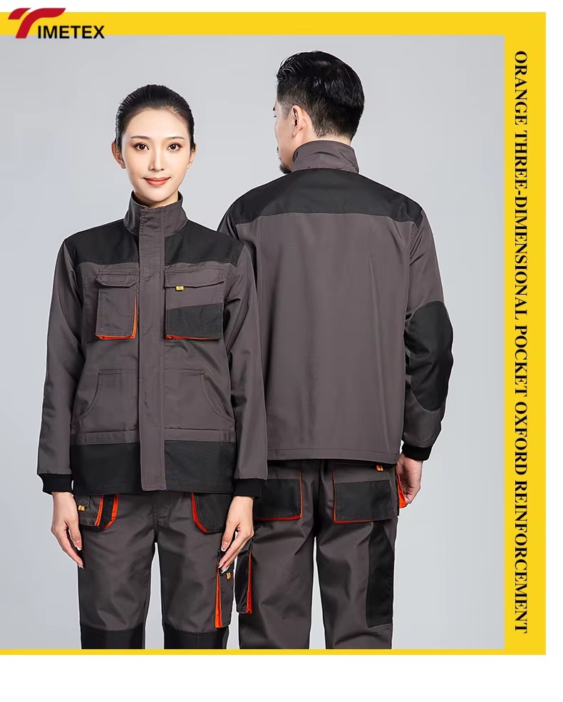 TIMETEX 3D Large Pocket Wear-resistant Anti-scalding Hi Visibility CE Certified Anti-pilling  Workwear Set Multi-pocket Auto