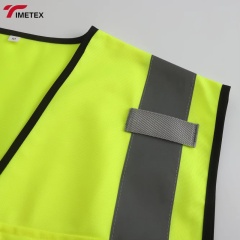 TIMETEX Multi-Pocket Zip Security Level D Protection High Visibility Reflective Safety Work Vest for Men/Women