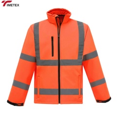 Factory Men's Waterproof Industrial Construction Hi Vis Work Wear Custom Winter Heavy Worker Reflective High Visibility Jacket
