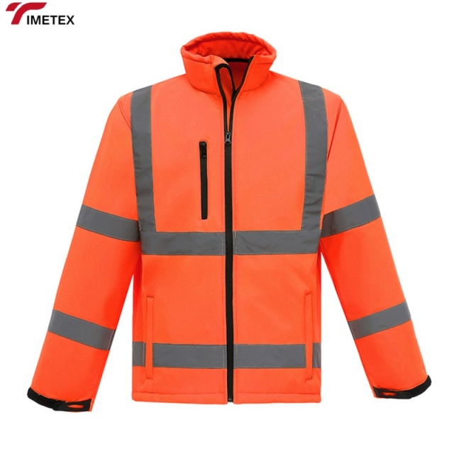 Factory Men's Waterproof Industrial Construction Hi Vis Work Wear Custom Winter Heavy Worker Reflective High Visibility Jacket