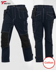 Custom Unisex Worker Cargo Work Pants Polyester Twill Multiple Pockets Quick Dry Waterproof Acidproof Anti-Static Breathable