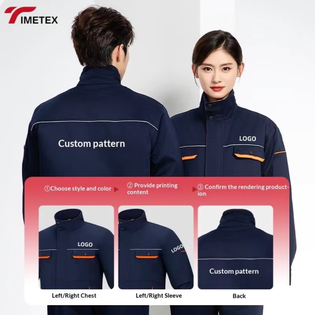 Auto Repair Labor Protection Work Clothes Long-Sleeved Engineering Clothing Men Women Spring Autumn Tooling Workshop