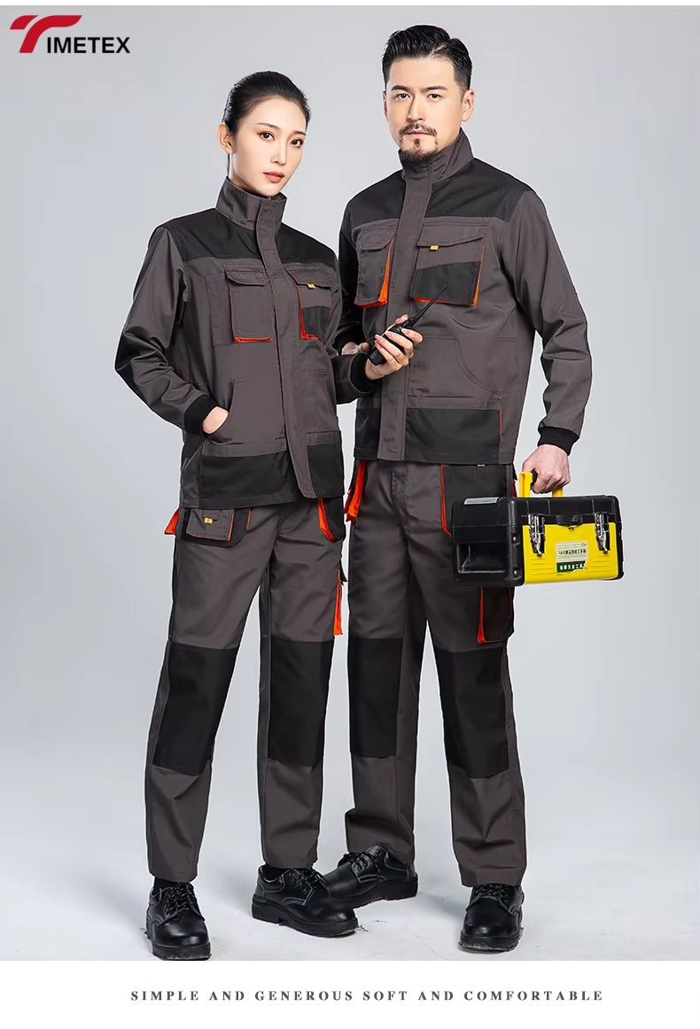 TIMETEX  Auto Repair Shop Printed Word Workshop Clothes Gas Station Construction Site Strip Labor Protection Clothing Uniforms