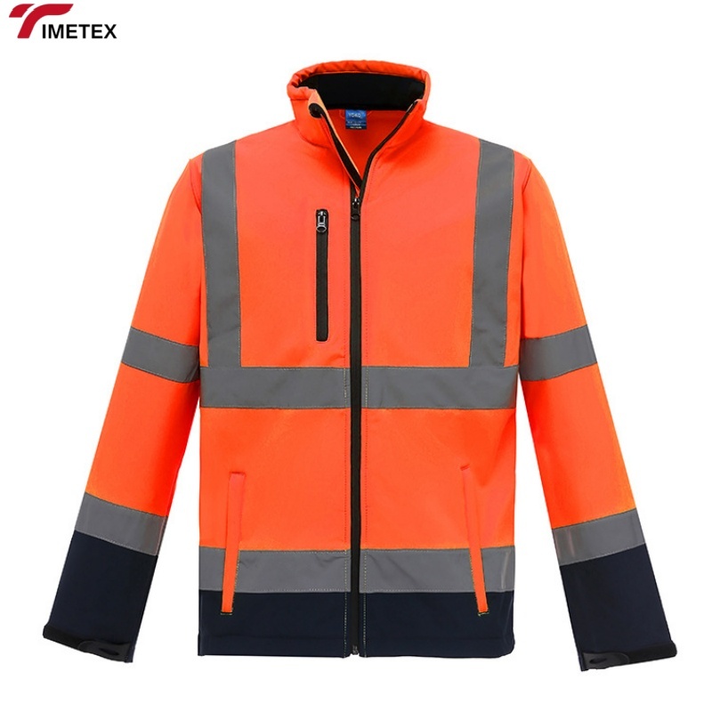 Factory Men's Waterproof Industrial Construction Hi Vis Work Wear Custom Winter Heavy Worker Reflective High Visibility Jacket