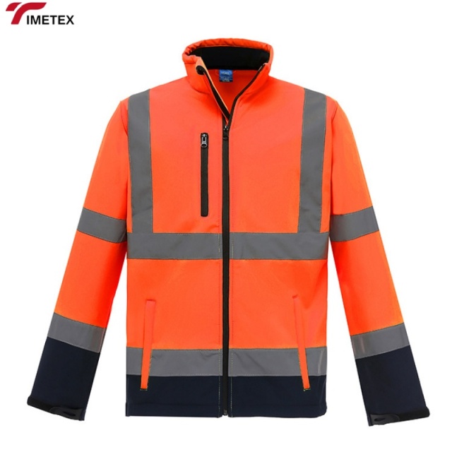 Factory Men's Waterproof Industrial Construction Hi Vis Work Wear Custom Winter Heavy Worker Reflective High Visibility Jacket