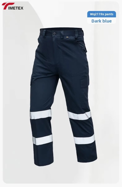 Hi Vis Reflective Safety Workwear Pants Water Resistant Breathable Quick Dry Anti-Static Anti-Wrinkle Personal Protective