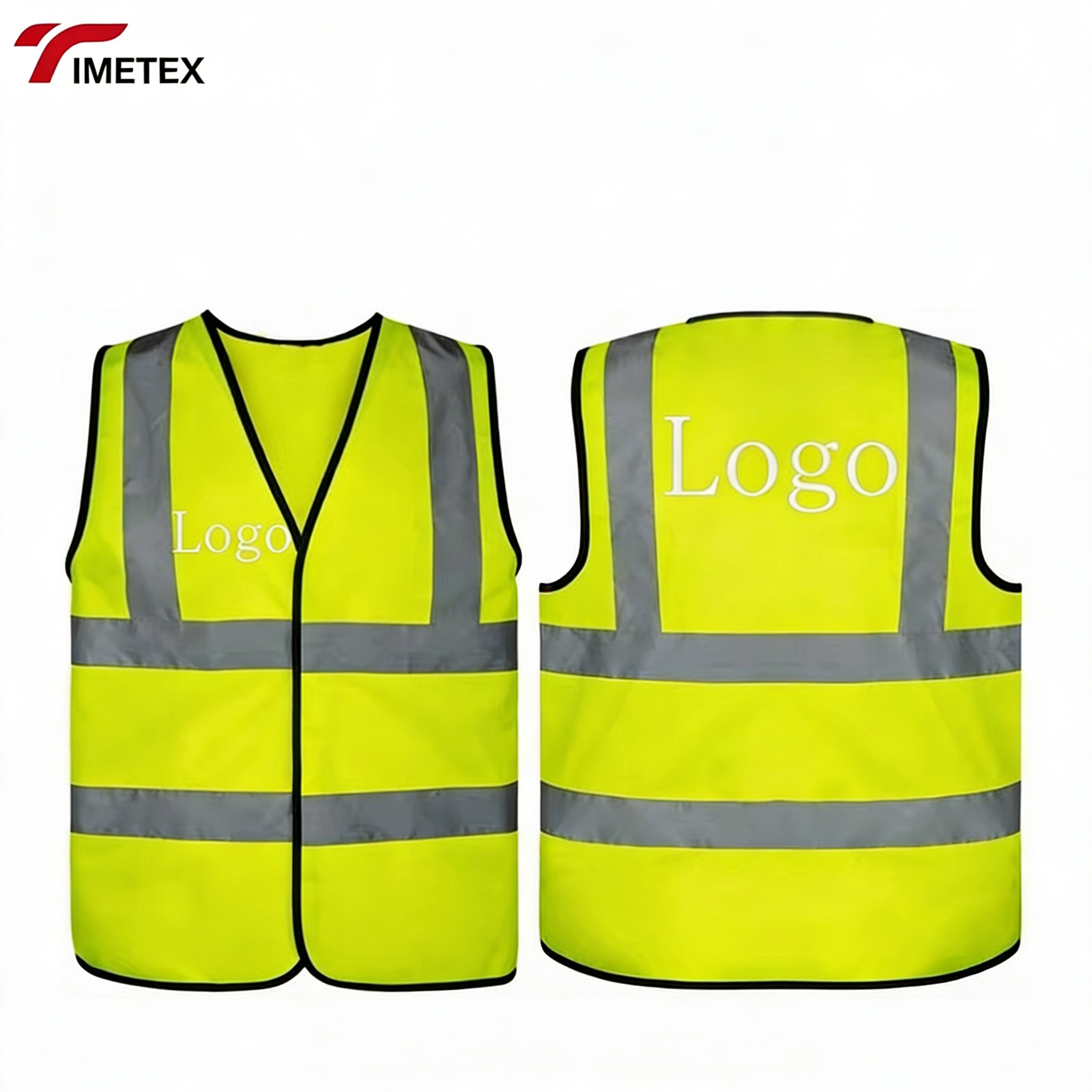 TIMETEX Breathable Hi Vis Summer Night Safety Vest with Multi-Pockets & Adjustable Mesh Breathable Cool Vest Reflective Features