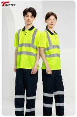 TIMETEX Wholesale OEM High Visibility Reflective Safety Field Quick Dry Breathable CE Certified Work Shirt Set