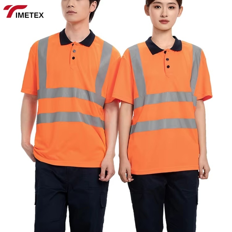 TIMETEX Wholesale OEM High Visibility Reflective Safety Field Quick Dry Breathable CE Certified Work Shirt Set
