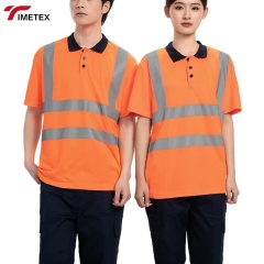 TIMETEX Wholesale OEM High Visibility Reflective Safety Field Quick Dry Breathable CE Certified Work Shirt Set