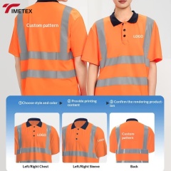 TIMETEX Wholesale OEM High Visibility Reflective Safety Field Quick Dry Breathable CE Certified Work Shirt Set