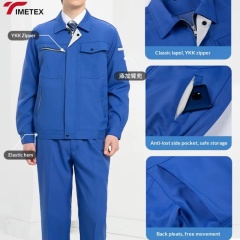 Custom Logo Breathable Cotton Coveralls Industrial Overall for Car Repair Work Clothes Breathable Construction Workwear Logo