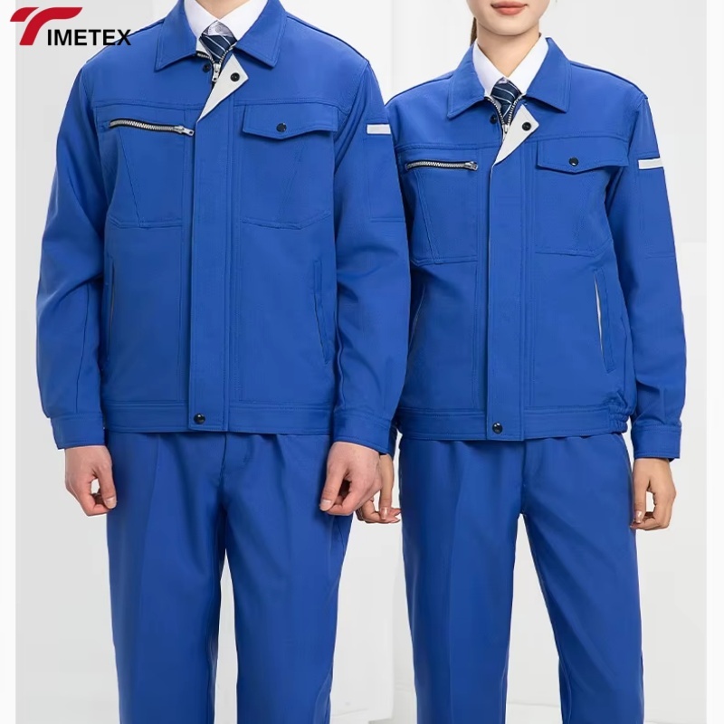 Custom Logo Breathable Cotton Coveralls Industrial Overall for Car Repair Work Clothes Breathable Construction Workwear Logo