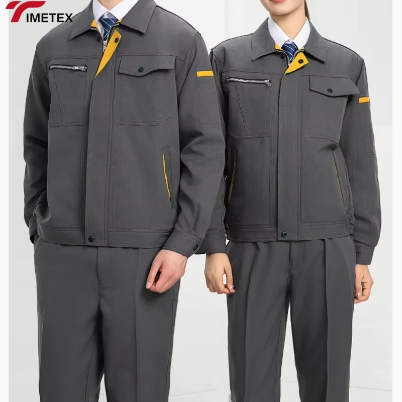 Custom Logo Breathable Cotton Coveralls Industrial Overall for Car Repair Work Clothes Breathable Construction Workwear Logo