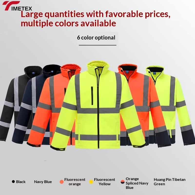 Factory Men's Waterproof Industrial Construction Hi Vis Work Wear Custom Winter Heavy Worker Reflective High Visibility Jacket