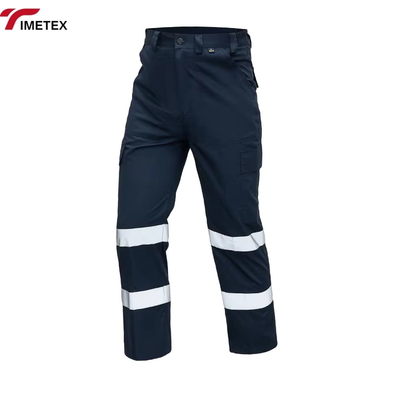 Hi Vis Reflective Safety Workwear Pants Water Resistant Breathable Quick Dry Anti-Static Anti-Wrinkle Personal Protective