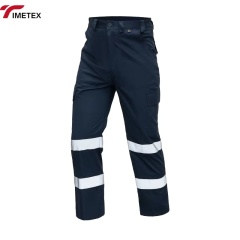 Hi Vis Reflective Safety Workwear Pants Water Resistant Breathable Quick Dry Anti-Static Anti-Wrinkle Personal Protective