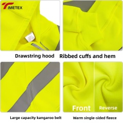 TIMETEX OEM Professional Workwear High Safety Reflective Hoodie Jackets Waterproof and Anti-Static Boiler Suit