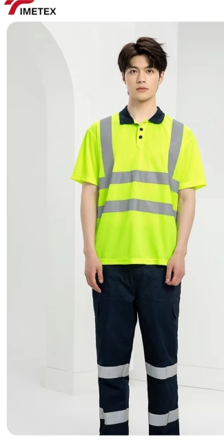 TIMETEX Wholesale OEM High Visibility Reflective Safety Field Quick Dry Breathable CE Certified Work Shirt Set