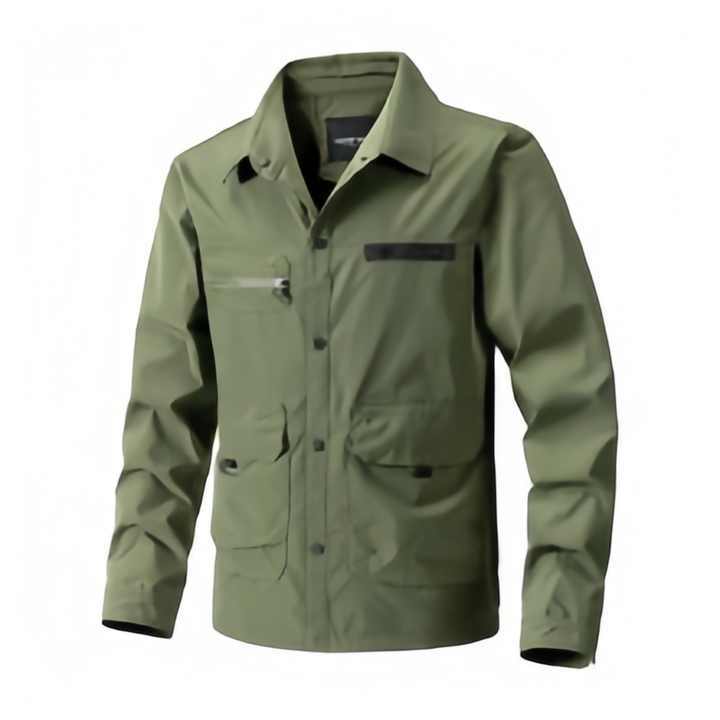 Men's Slim Fashion Jacket for Spring Autumn and Winter Stand Collar Trendy Shirt From Manufacturer for Outdoor Wear