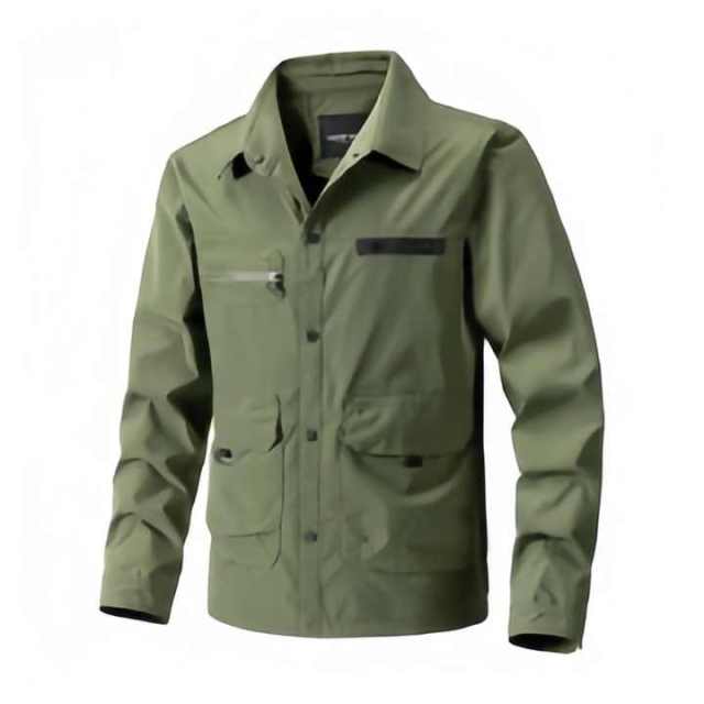 Men's Slim Fashion Jacket for Spring Autumn and Winter Stand Collar Trendy Shirt From Manufacturer for Outdoor Wear