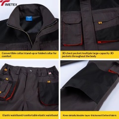 TIMETEX  Auto Repair Shop Printed Word Workshop Clothes Gas Station Construction Site Strip Labor Protection Clothing Uniforms