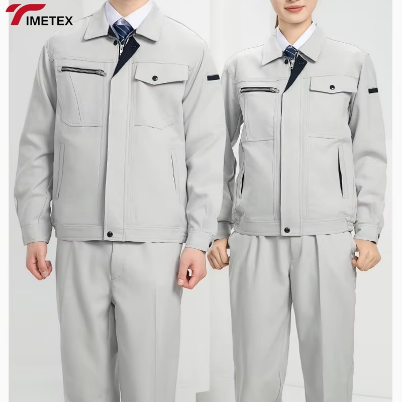 Custom Logo Breathable Cotton Coveralls Industrial Overall for Car Repair Work Clothes Breathable Construction Workwear Logo