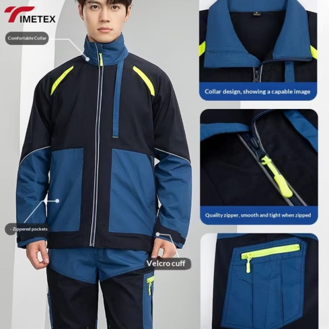 TIMETEX CE Certified Polyester Safety Workwear High Visibility Reflective Breathable Unisex Safety Hoodie Sweatshirt Warmer Work