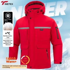Flame Retardant Anti-Static Rayon Winter Workwear Suit Jacket and Pants Uniform for Car Repair (Unisex)