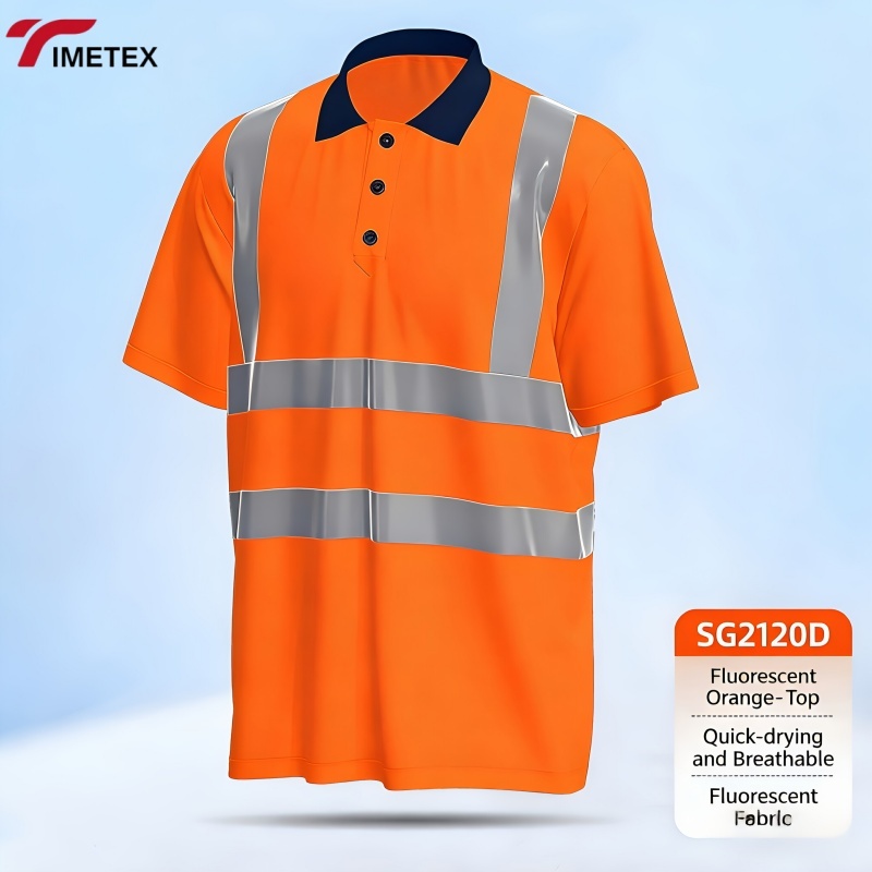 Wholesale OEM High Visibility Reflective Safety Field High-Reflective Safety Work Shirt
