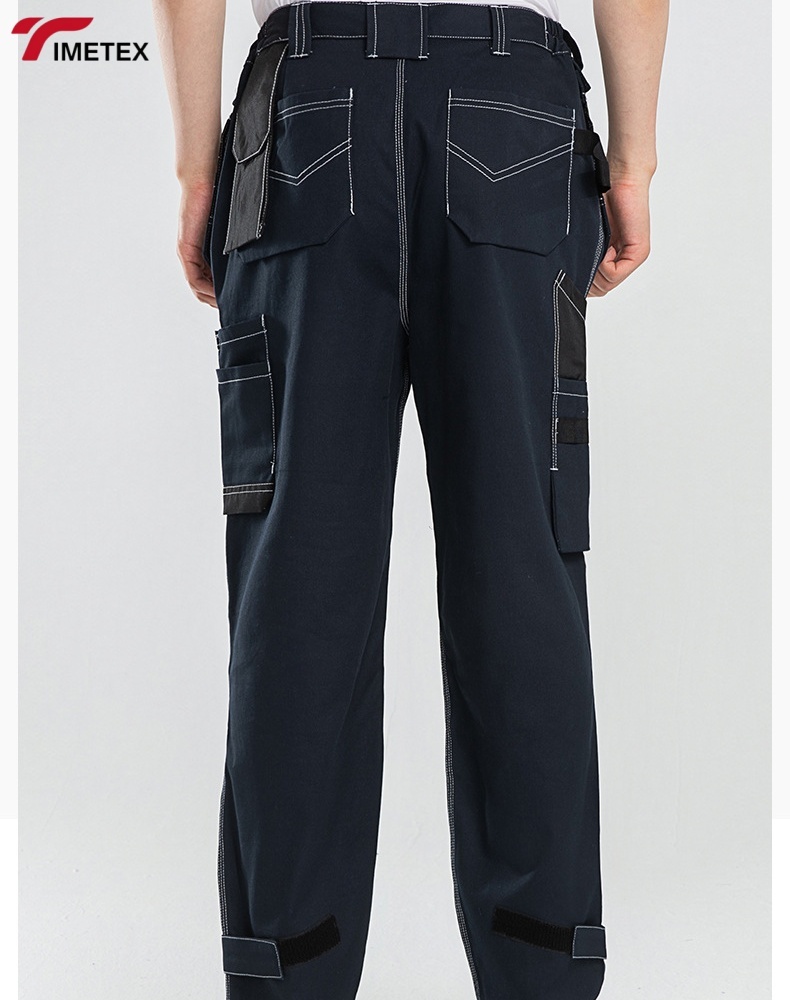 Custom Unisex Worker Cargo Work Pants Polyester Twill Multiple Pockets Quick Dry Waterproof Acidproof Anti-Static Breathable