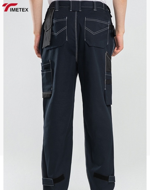 Custom Unisex Worker Cargo Work Pants Polyester Twill Multiple Pockets Quick Dry Waterproof Acidproof Anti-Static Breathable