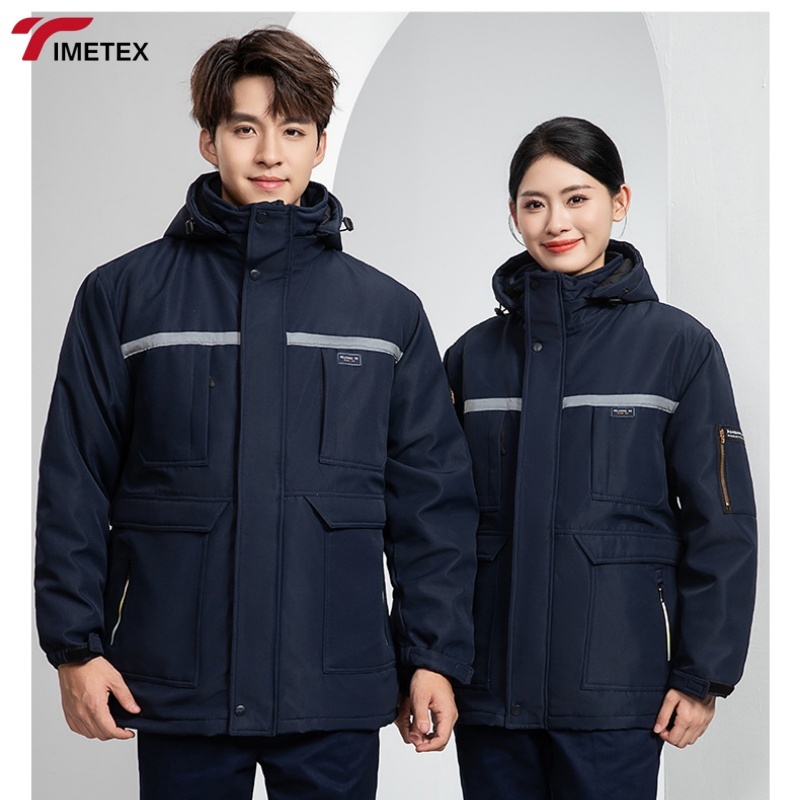Flame Retardant Anti-Static Rayon Winter Workwear Suit Jacket and Pants Uniform for Car Repair (Unisex)