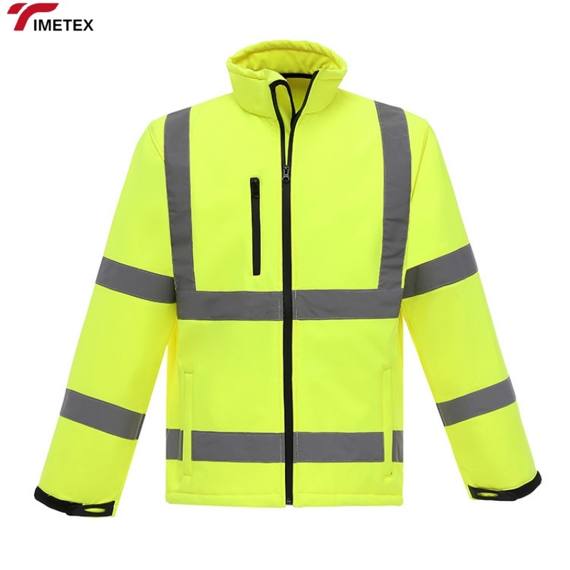 Factory Men's Waterproof Industrial Construction Hi Vis Work Wear Custom Winter Heavy Worker Reflective High Visibility Jacket